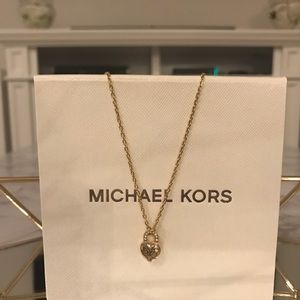 🆕 Michael Kors Logo Love Pendant Necklace